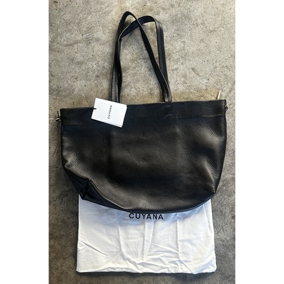Cuyana Original Classic Zipper Black Tote Bag New With Dust Bag - Picture 6 of 13